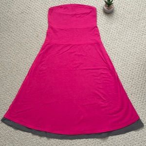 Lululemon senorita Pink and slate grey Beat the Heat Dress